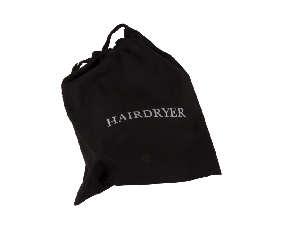 L330 Black Hairdryer Bag - Eves Hotel Supplies