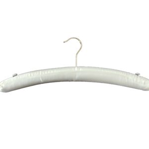 Satin padded white coat hanger
